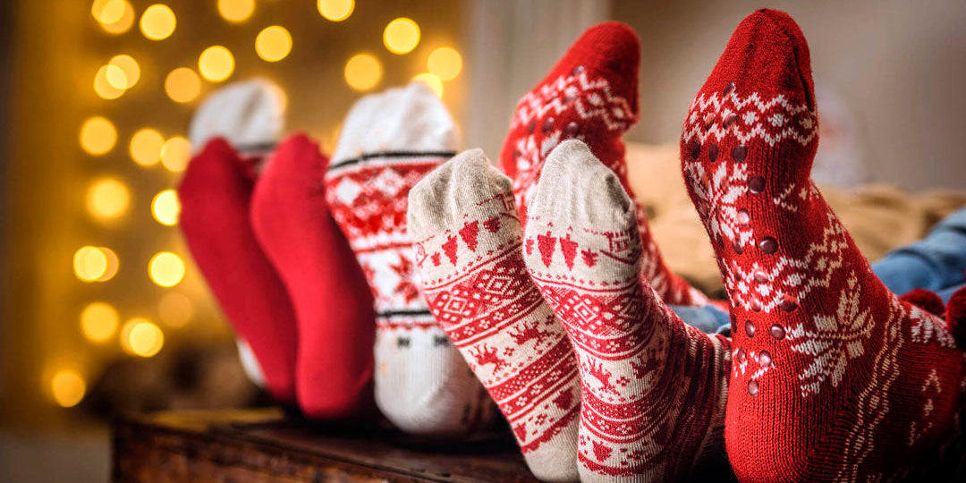 Fuzzy Christmas Socks
