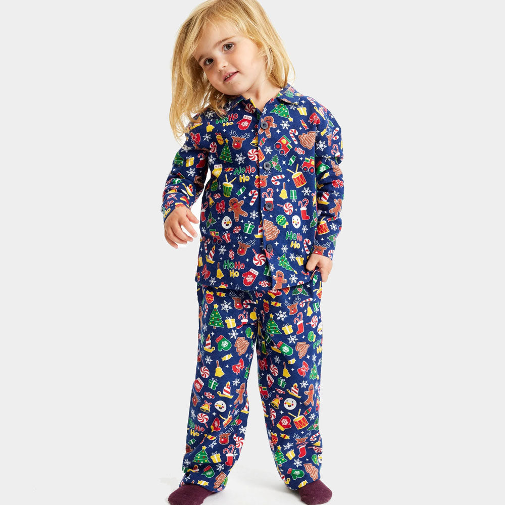 Blue Christmas Dream Christmas pajama for Children