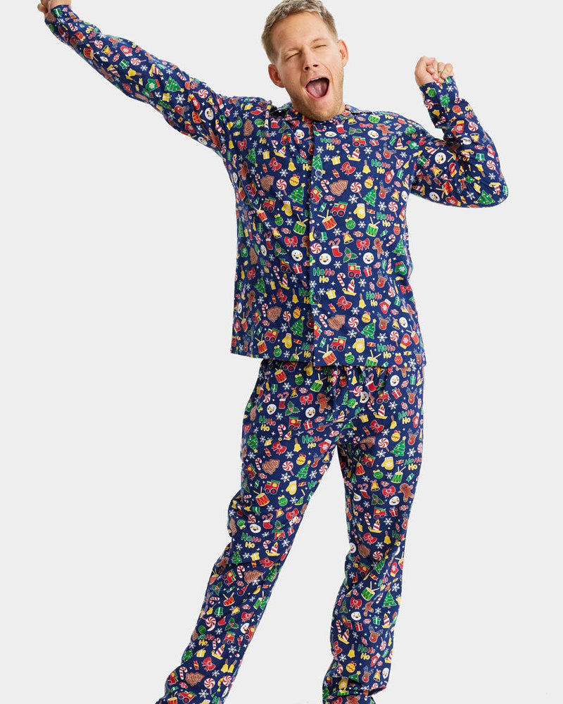 Christmas Dream Blue Christmas pajama for Men