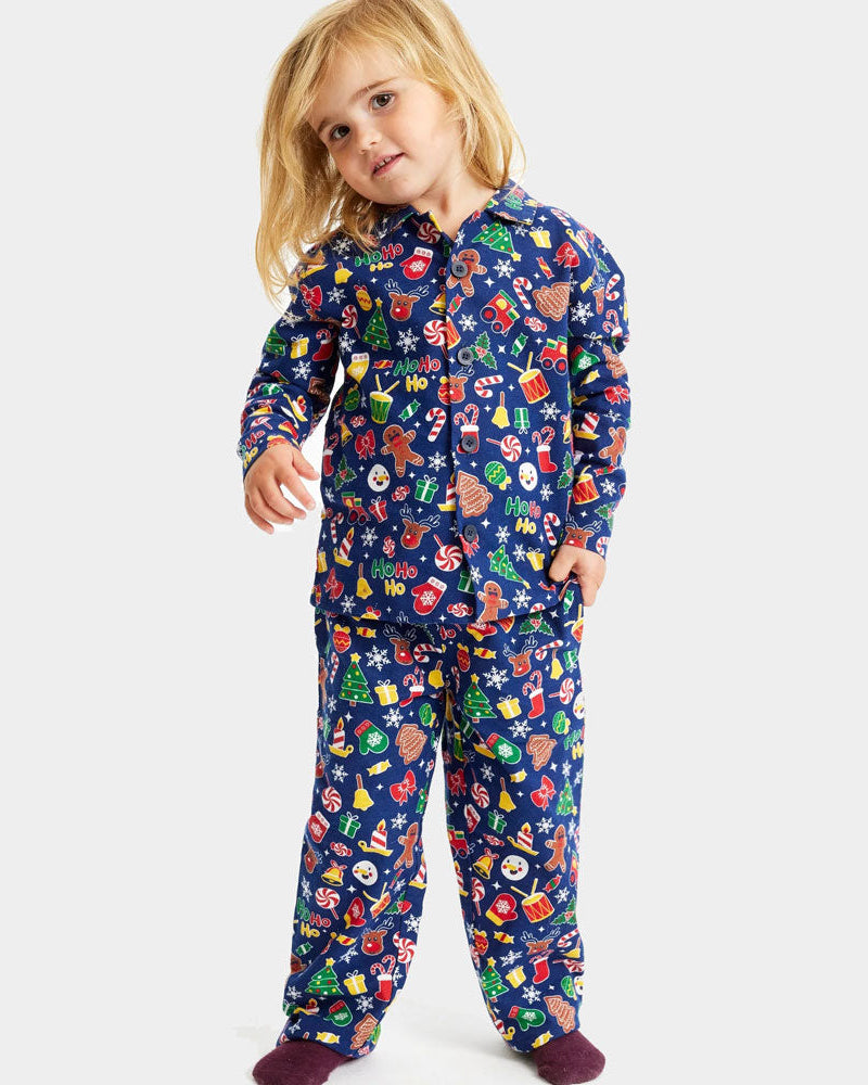 Blue Christmas Dream Ugly Christmas Pyjama for Family Children