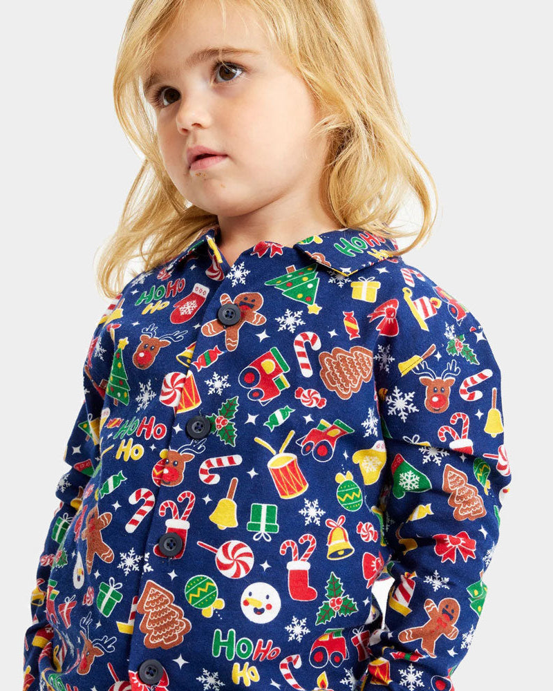 Blue Children Christmas Dream Christmas pajama