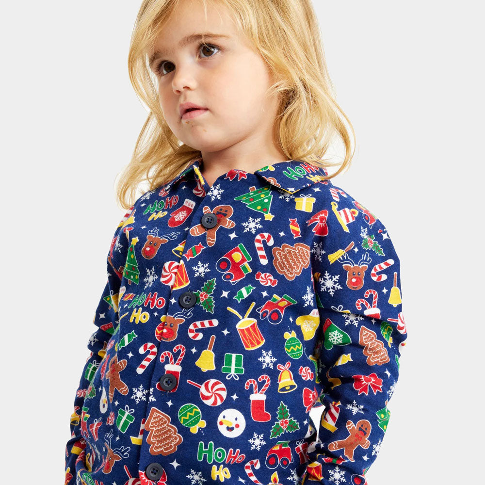 Blue Children Christmas Dream Christmas pajama