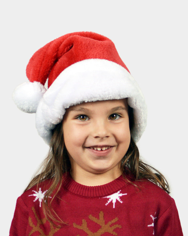 Children Christmas Deluxe Santa Hat