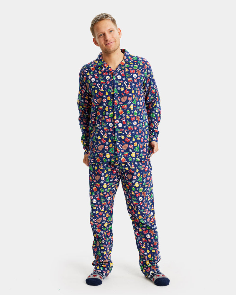 Christmas Dream Blue Christmas Pajama for Men