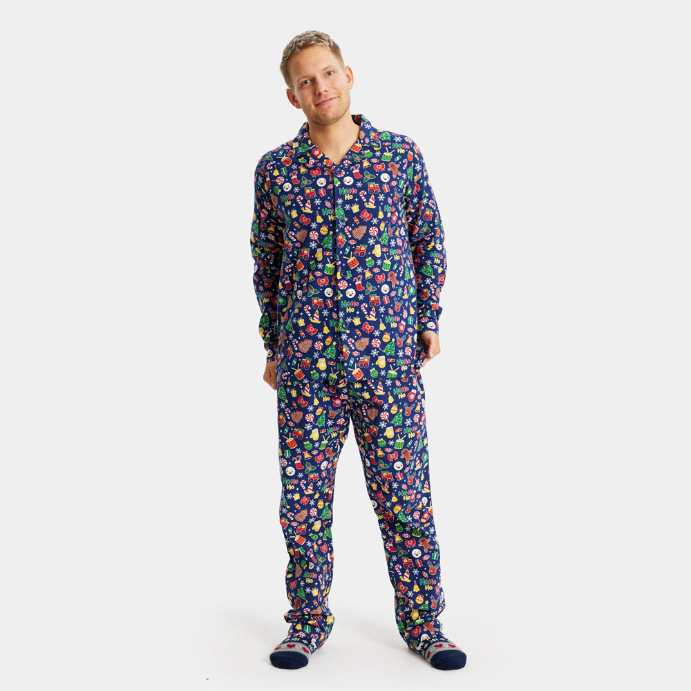 Christmas Dream Blue Christmas Pajama for Men