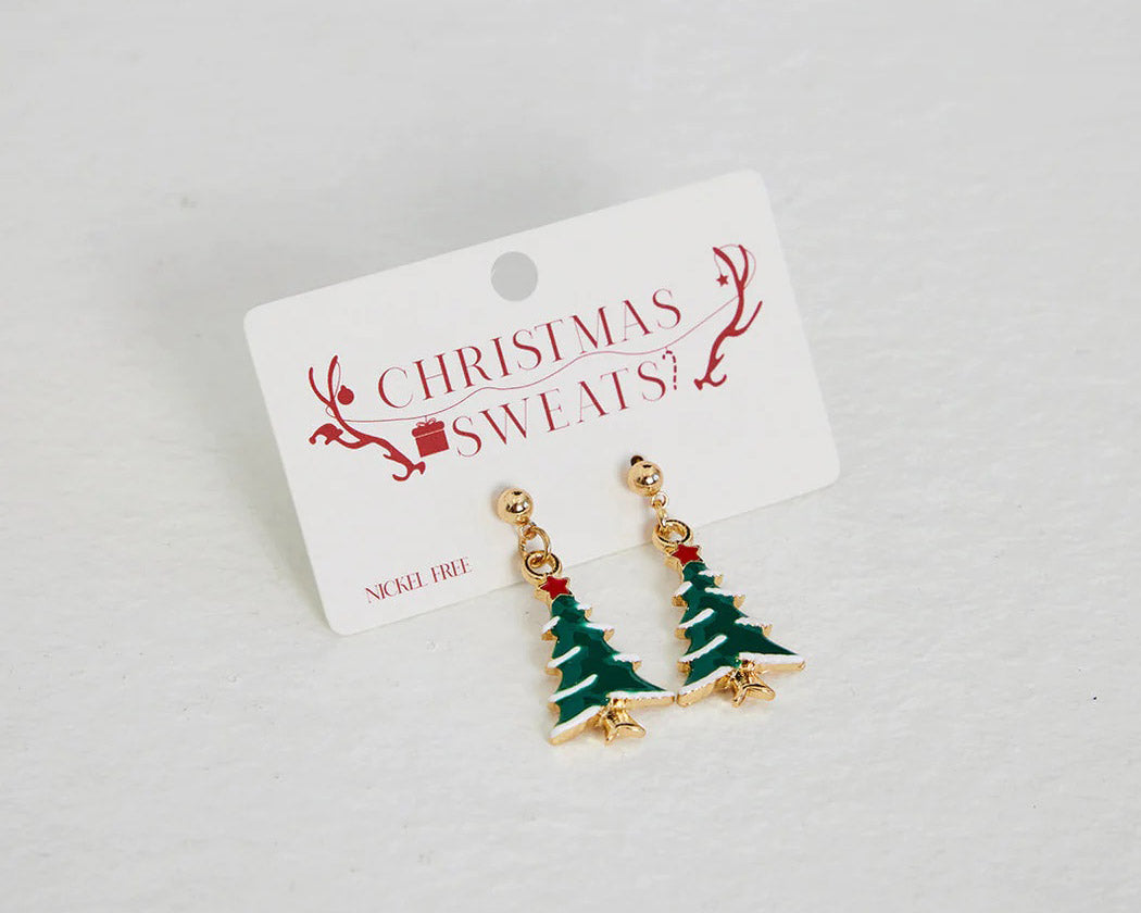 Christmas Trees Ugly Christmas Earrings