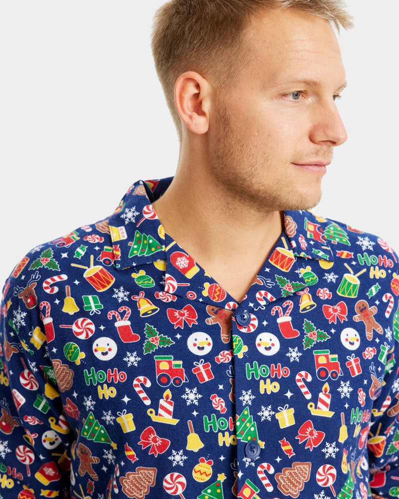 Mens Christmas Dream Blue Christmas pajama