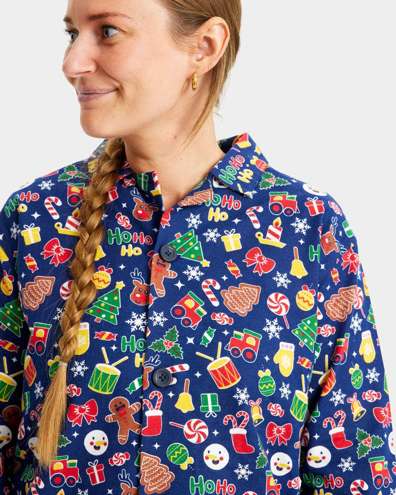 Womens Christmas Dream Blue Christmas pajama