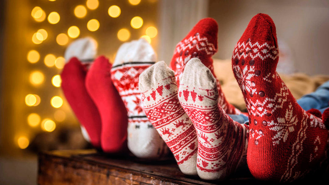 Fuzzy Christmas Socks