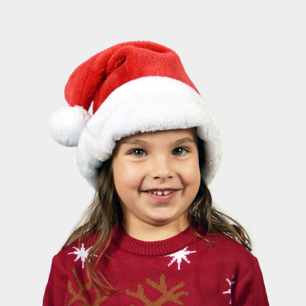 Children Christmas Deluxe Santa Hat