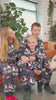 Snowmen and Hearts Blue Christmas Pajama for Family 